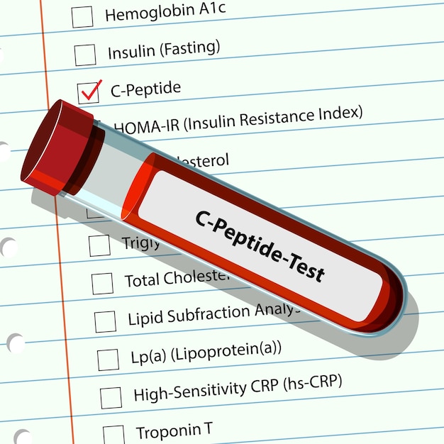 Gratis Vektor illustration av c-peptid blodtest