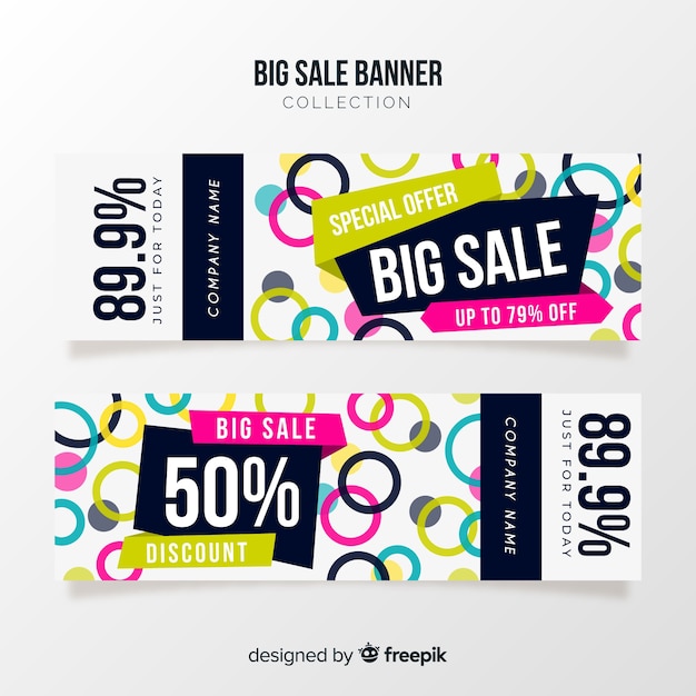 Gratis Vektor kreativ stor-rea-banner-koncept