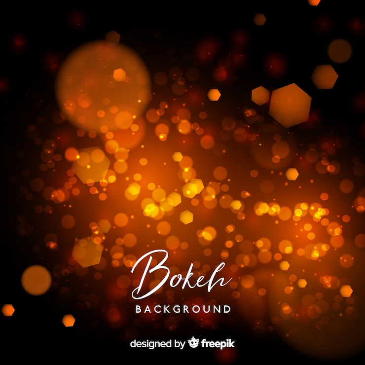 Gratis Vektor kreativt bokeh baggrundsdesign