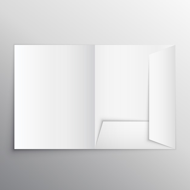 Gratis Vektor mappe, mockup