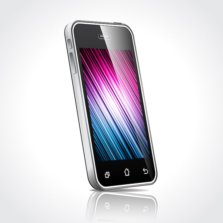 Gratis Vektor mobiltelefonskärmsdesign