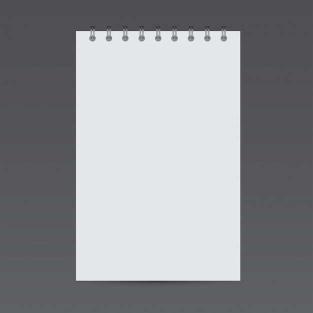 Gratis Vektor mockupgenerator til notesblok