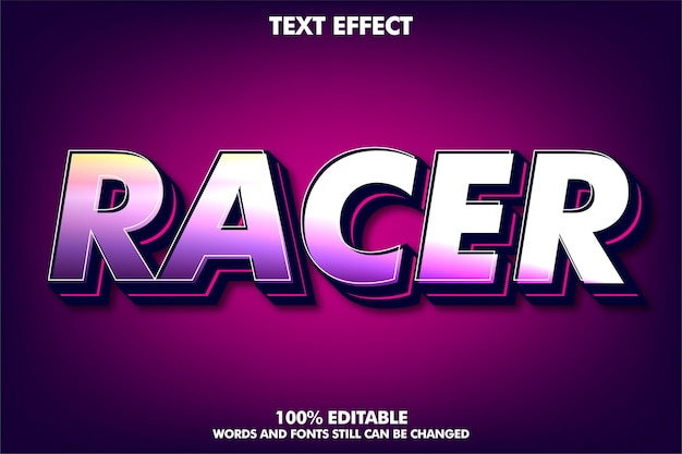 Gratis Vektor moderna 3d-texteffekter
