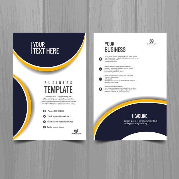 Gratis Vektor moderne virksomheds brochure