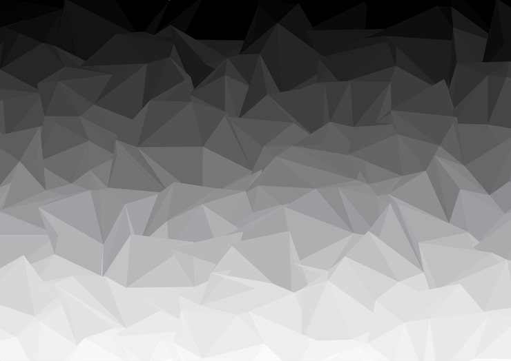 Gratis Vektor monokromt low-poly design
