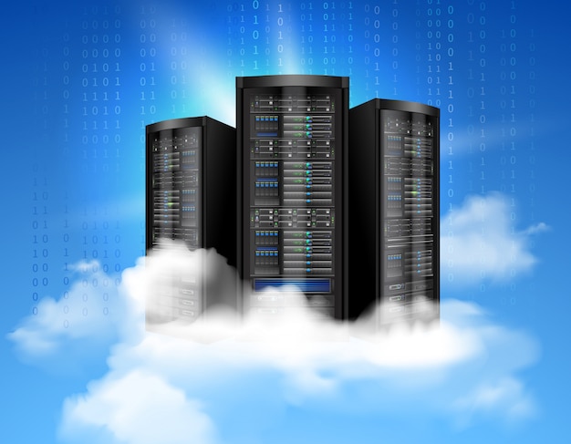 Gratis Vektor nätverksdata server