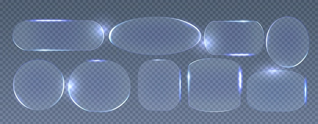 Gratis Vektor neonglasrammekollektion