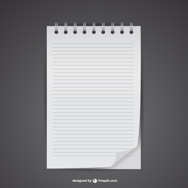 Gratis Vektor notebook mockup