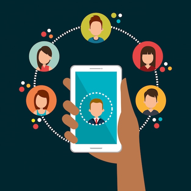 Gratis Vektor online community  