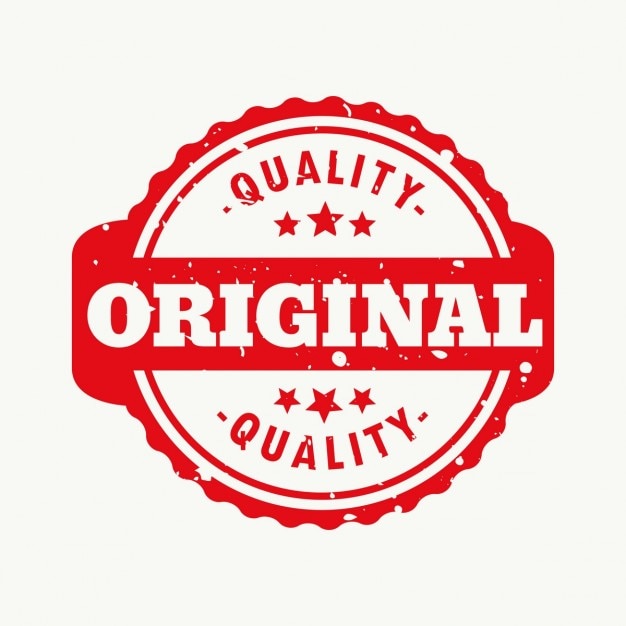 Gratis Vektor original kvalitetsstempel