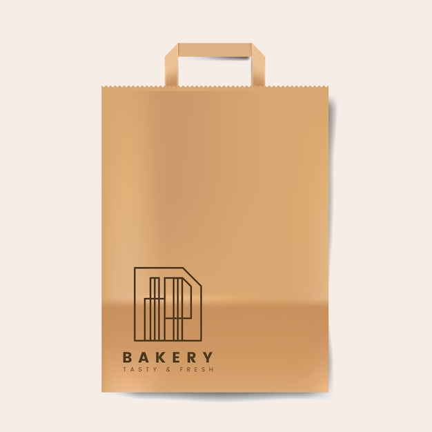 Gratis Vektor papirpose mockup isoleret vektor
