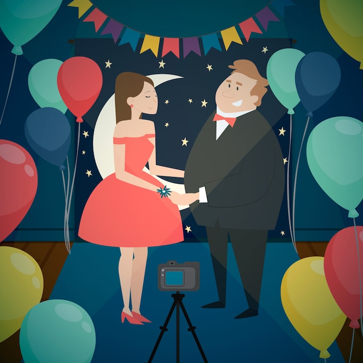 Gratis Vektor platt balillustration