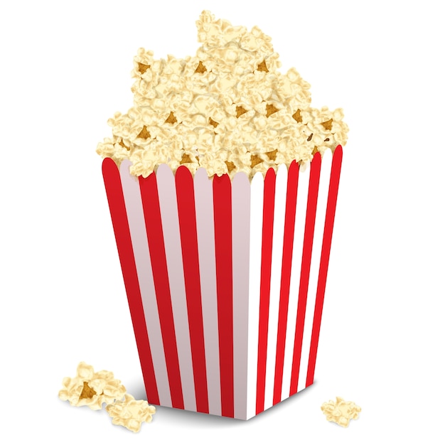 Gratis Vektor popcorn box design