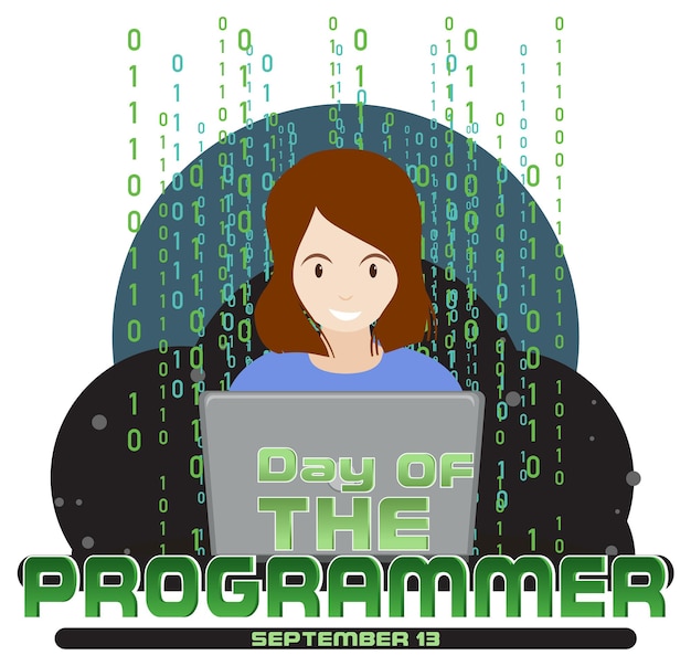 Gratis Vektor programmerernes dag banner design