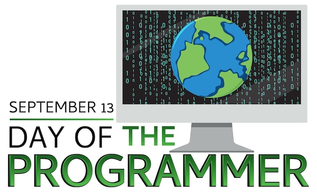 Gratis Vektor programmerernes dag banner design