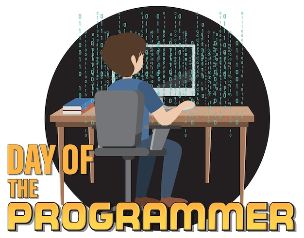 Gratis Vektor programmerernes dag banner design
