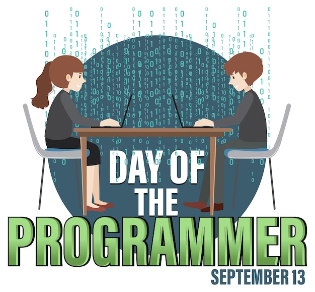 Gratis Vektor programmerernes dag banner design