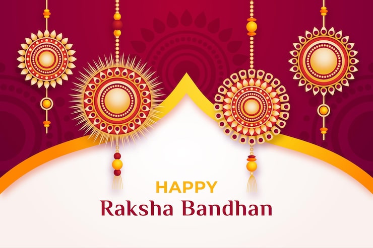 Gratis Vektor raksha bandhan bakgrundskoncept