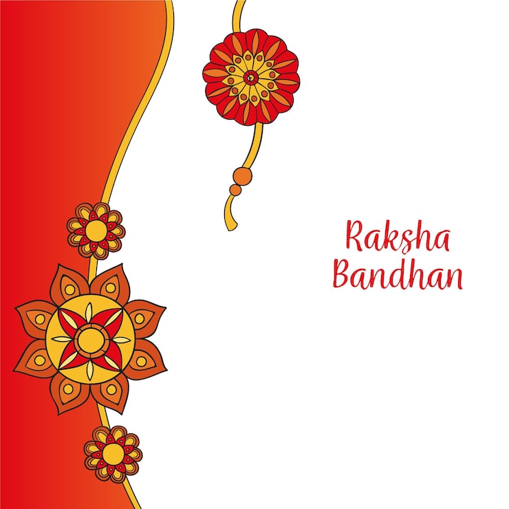 Gratis Vektor raksha bandhan ritning