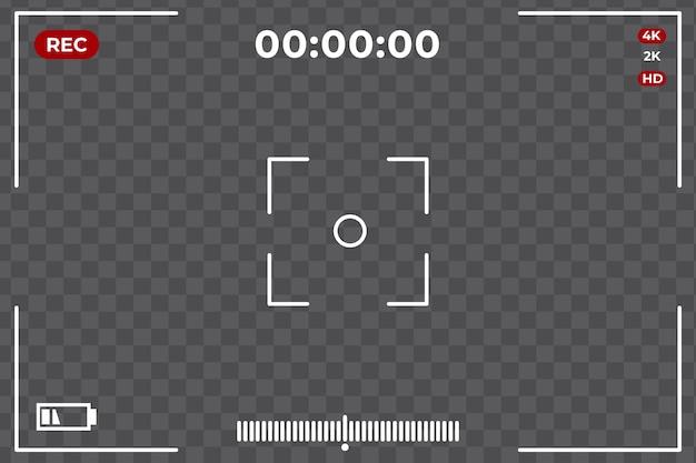 Gratis Vektor rec-interface baggrund