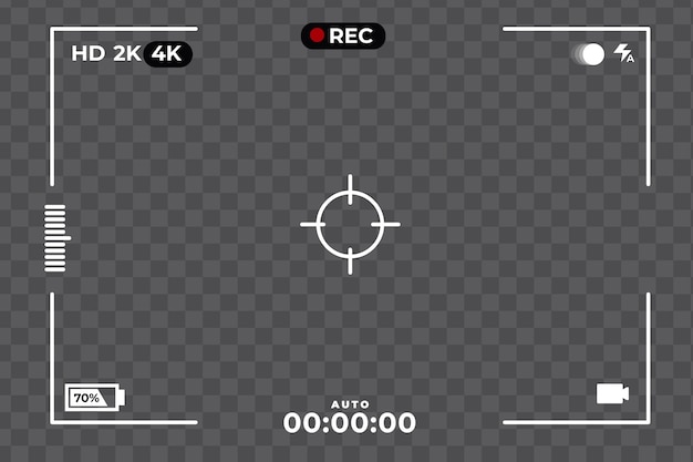 Gratis Vektor rec-interface baggrund