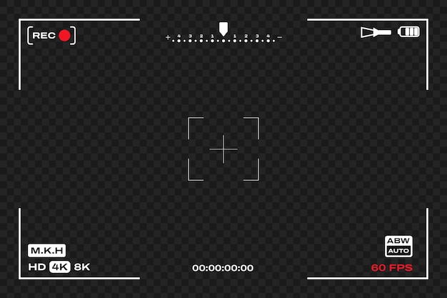 Gratis Vektor rec-interface baggrund