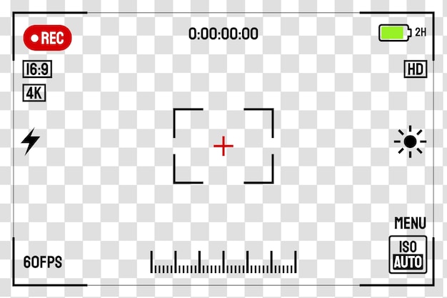 Gratis Vektor rec-interface baggrund