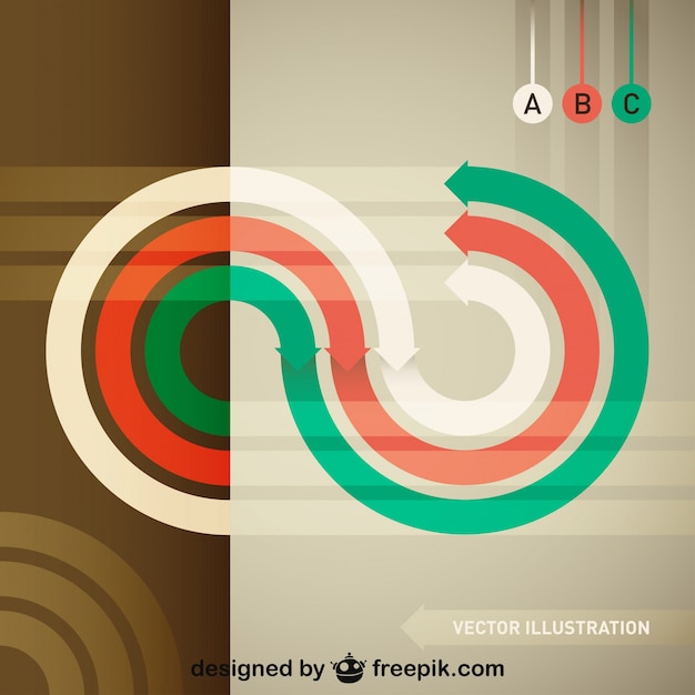 Gratis Vektor retro pilar mall design