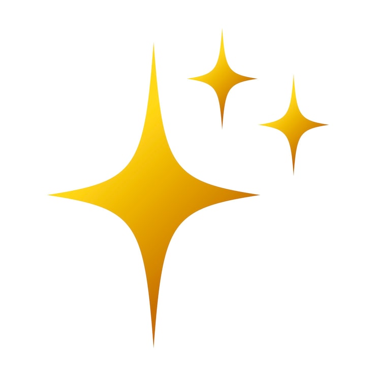 Gratis Vektor stjerne glimt gul gradient