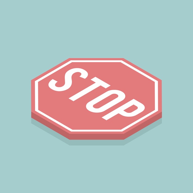 Gratis Vektor stopsignal