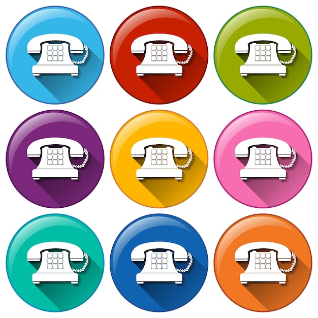 Gratis Vektor telefonknapper