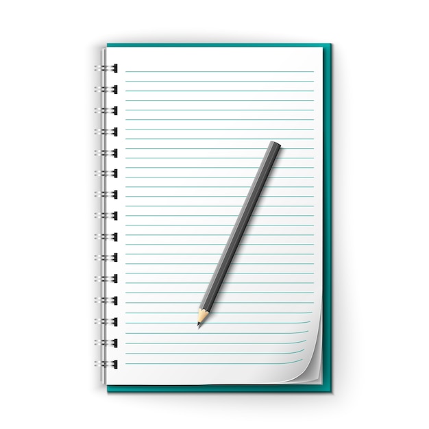 Gratis Vektor tomt notesbog design