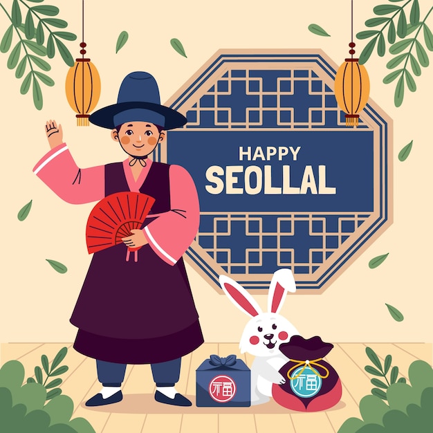 Gratis Vektor tynd seollal illustration