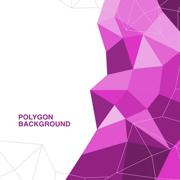 Gratis Vektor vektor polygon design