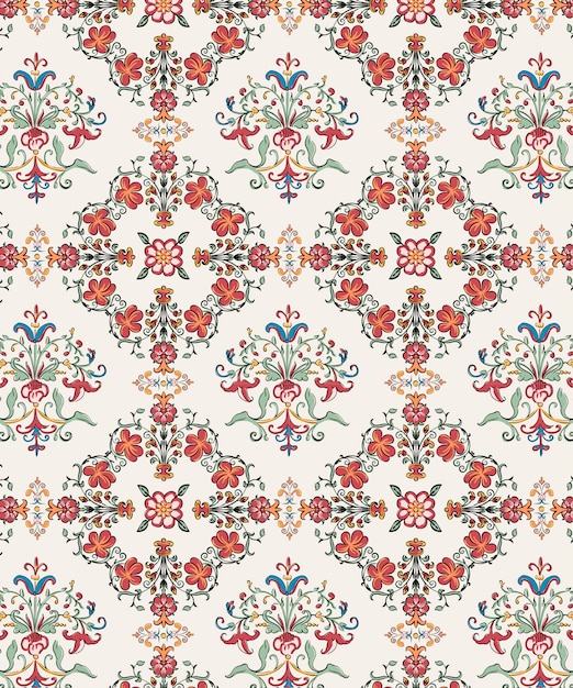 Gratis Vektor vintage blomstermønstre