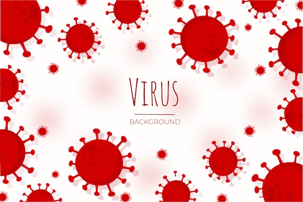Gratis Vektor virus baggrund