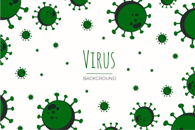 Gratis Vektor virus baggrund