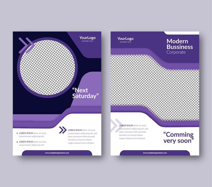 Gratis Vektor webinar flyers-mall
