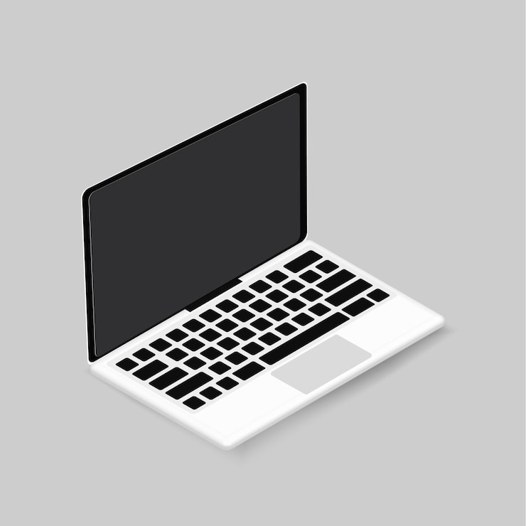Gratis Vektor bærbar datamaskin