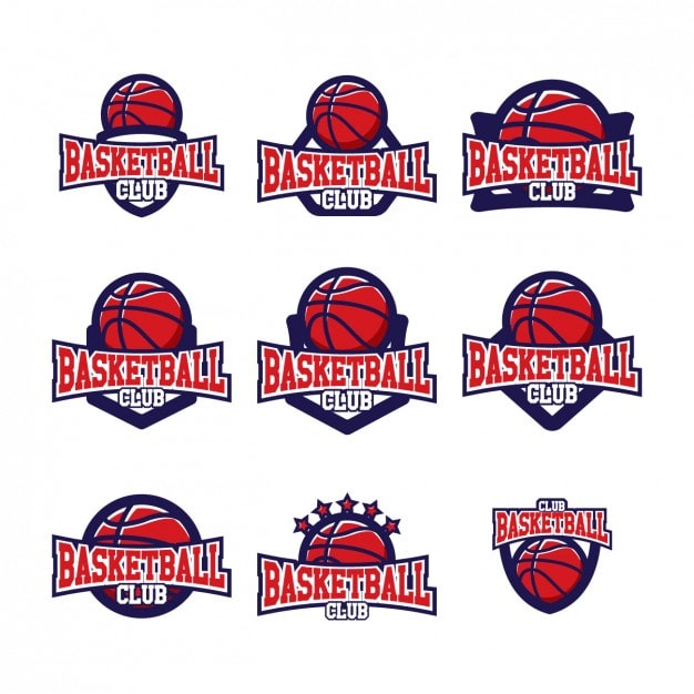 Gratis Vektor basketball logo maler design