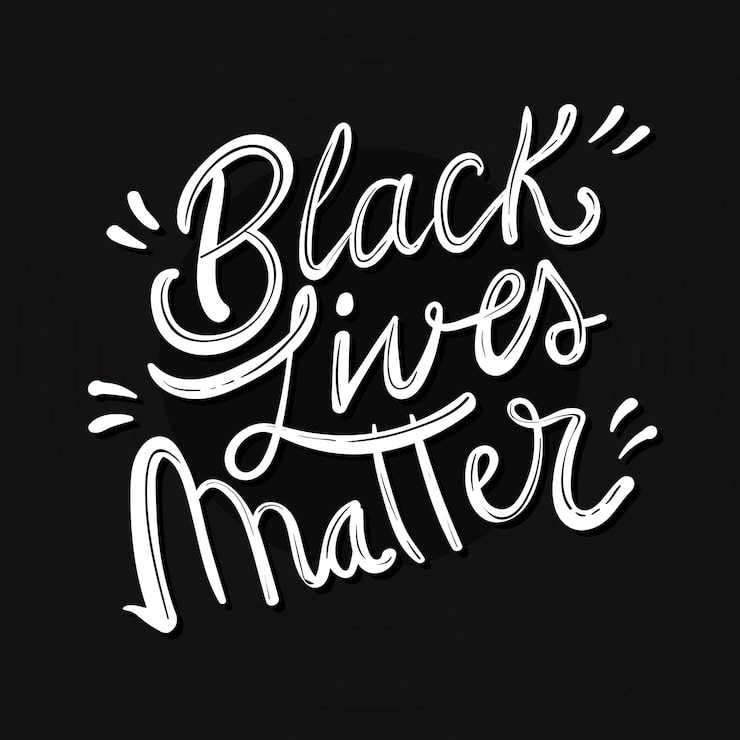 Gratis Vektor black lives matter – tekst