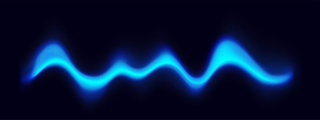 Gratis Vektor dynamisk lydbølge med neon lydequalizer
