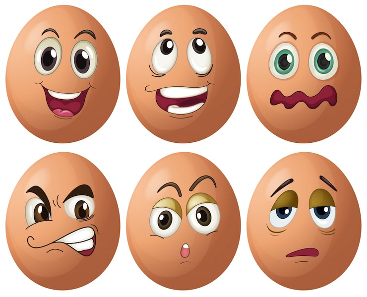 Gratis Vektor egg-uttrykk