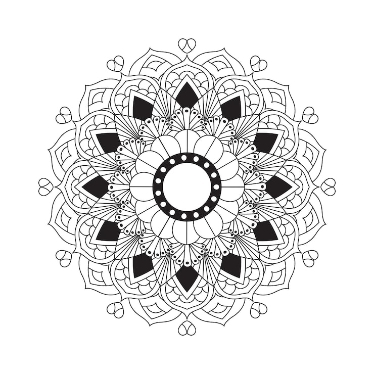 Gratis Vektor elegant bakgrunn med et mandala design