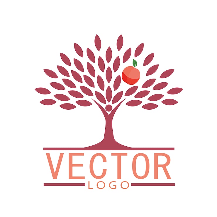 Gratis Vektor epletre logo design