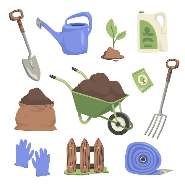 Gratis Vektor flat arbor day-elementsamling