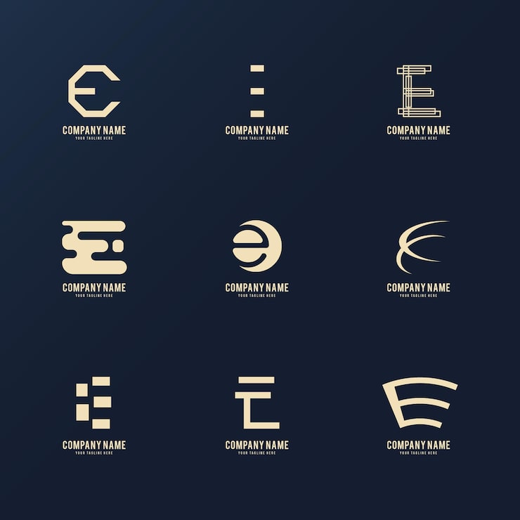 Gratis Vektor flat design e logo maler