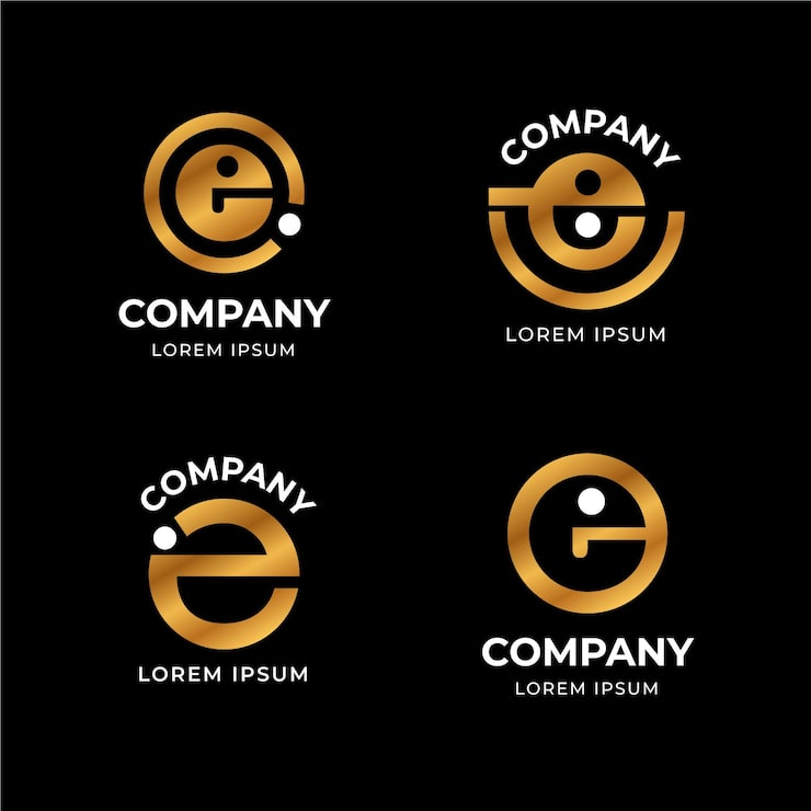 Gratis Vektor flat design e logomaler samling