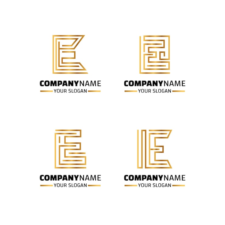 Gratis Vektor flat design e logomaler samling