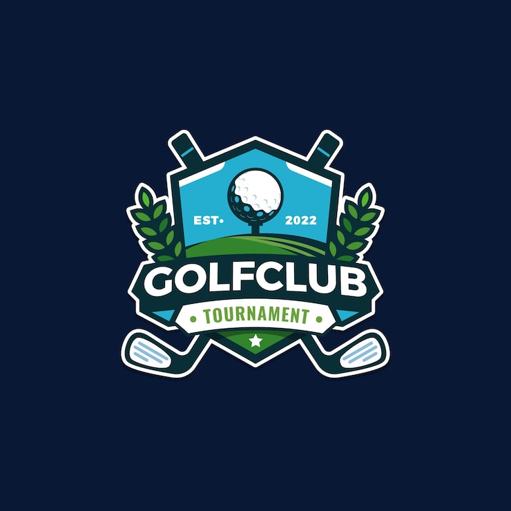 Gratis Vektor flat design golflogo